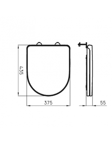 Tapa Asiento Inodoro Ferrum Fontana...