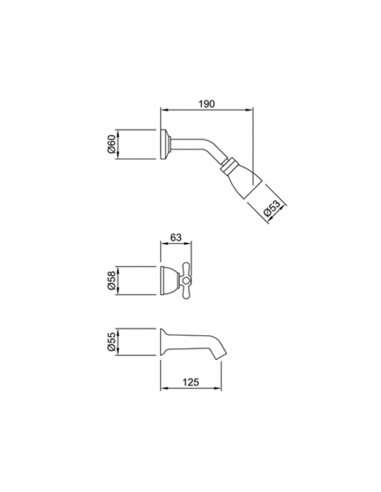 Grifería Bañera-Ducha Peirano Cruz...