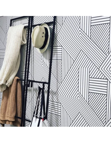 Perchero Taylor Black Alamada 40X180