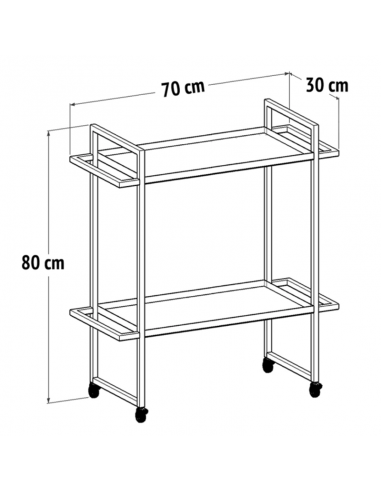 Carro Lolo Black Alamada Espejo +...