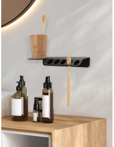 Morph Porta Cepillo Slim Negro...