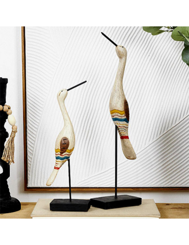 Mdk Figura Pajaro Resina Set X 2...