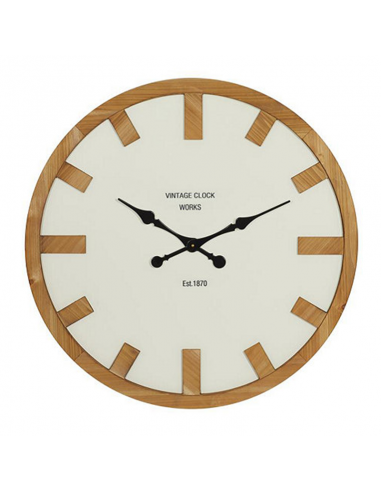 Mdk Reloj Pared Madera 77x6x77 U92283