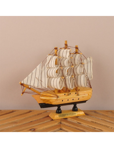 Mdk Velero Decorativo Madera/negro...