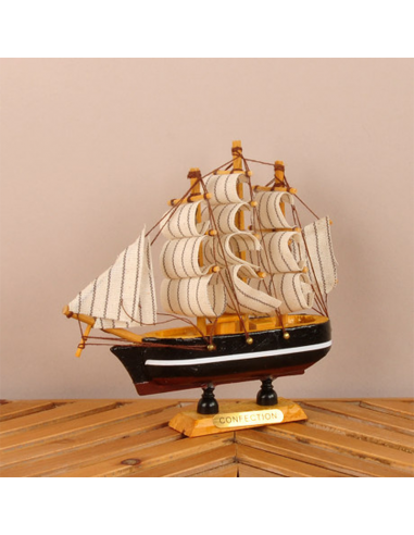 Mdk Velero Decor Negro/linea Blanca...