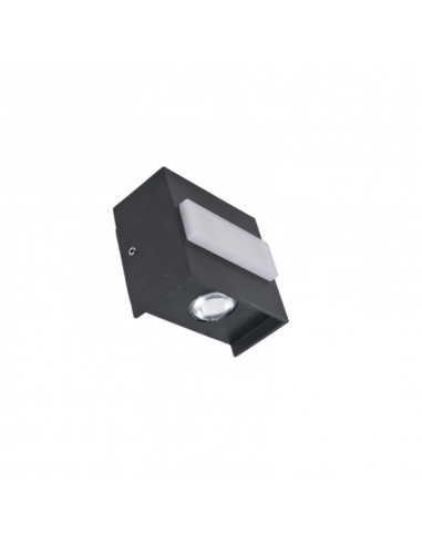 Aplique 180 Lino I 6w Negro Aluminio...