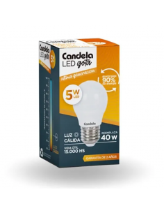 Lámpara Gota Candela 5w...