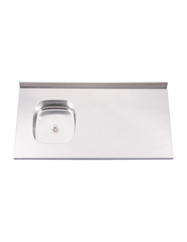 Mesada Acero Inoxidable 120x62 Ariel...