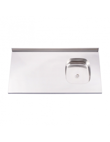 Mesada Acero Inoxidable 120x62 Ariel...