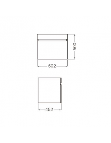 Vanitory Colgante Ferrum Cadria 60cm...