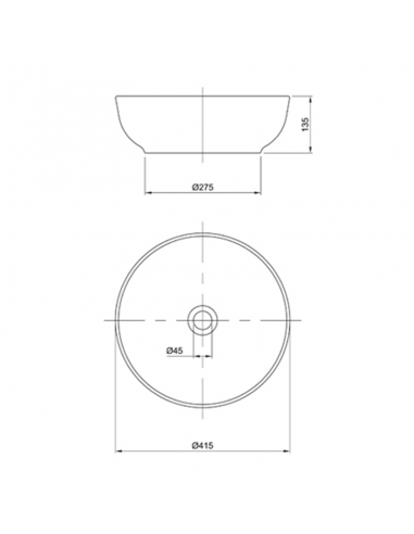 Bacha de Apoyar Circular Peirano...