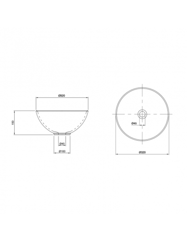 Bacha de Apoyar Circular Peirano...
