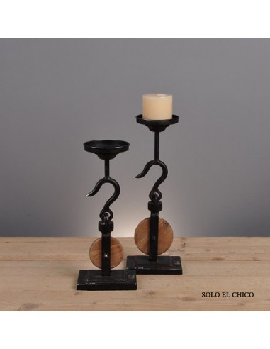 Portavela De Hierro Mideko 13 X 30cm...