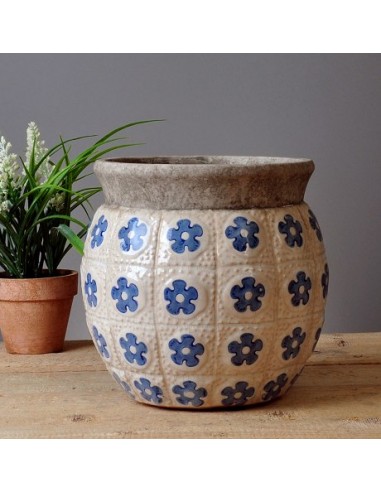 Florero De Porcelana Mideko 21 X 20cm...