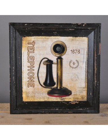 Cuadro De Madera Mideko 38 X 38cm T1011