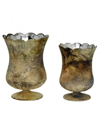 Set X 2 Portavela De Vidrio Mideko 23...