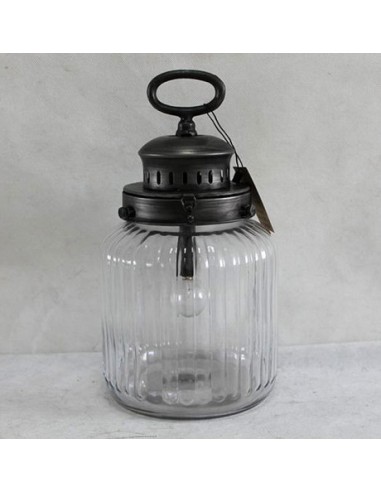 Farol De Metal Mideko Led 17 X 32 cm...