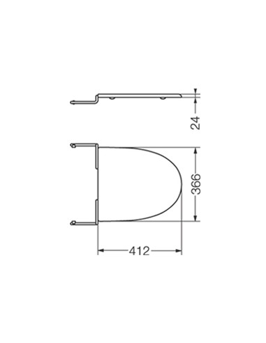 Tapa Para Bidet Ferrum Marina Mdf...