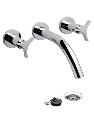 Juego De Lavatorio FV Triades Cromo...