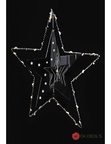 Estrella De Metal Cecils Con Luz 30cm...