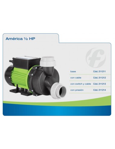 Bomba Para Hidromasaje Fluvial 1/2 HP...