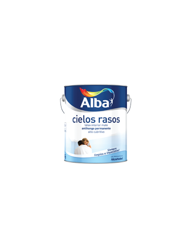 Pintura Látex Para Cielo Rasos Alba X...