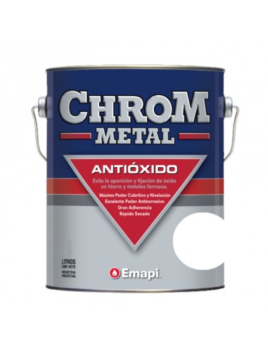 Antióxido Emapi Chrom Metal Blanco X 4 L