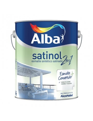 Esmalte Alba Satinol 2 En 1 Negro X 1 L