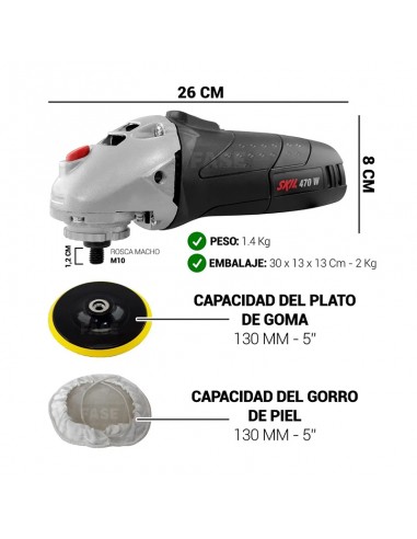 Pulidora Skil Con Caja 470W 5"...