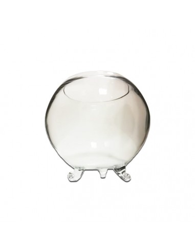 Florero Copon De Vidrio Junko 20 cm E223