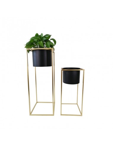 Set X 2 Porta Maceta De Chapa Junko J05