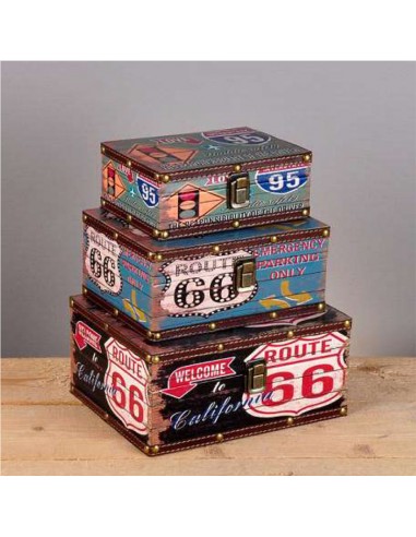 Set X 3 Baúl Mideko 24 cm / 21 cm /...