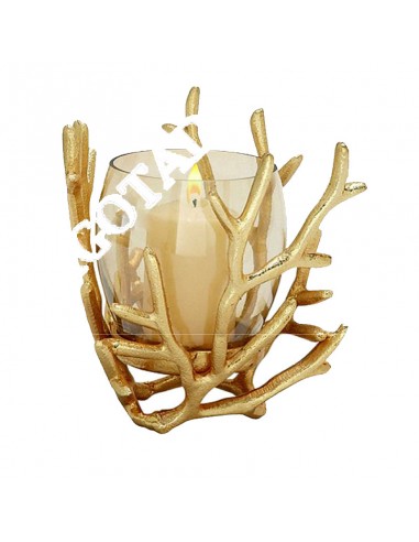 Portavela De Aluminio Y Vidrio Mideko...