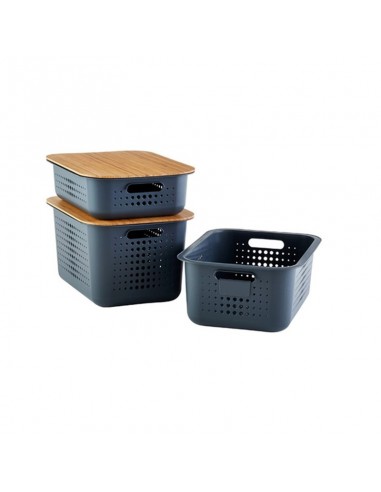 Cesto Organiza Grande Grafito 3187050N