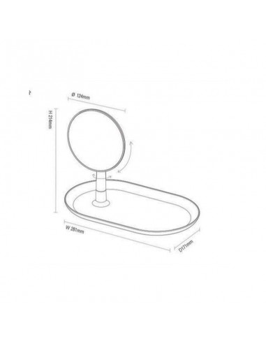 Espejo Organiza Tray Blanco 271212