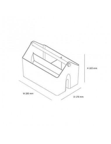 Cesto Organiza Palo Gris 271408