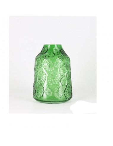 Florero De Vidrio Cecils Verde 20 cm....