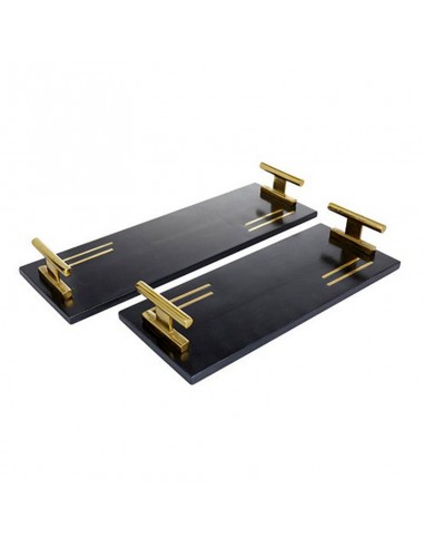 Set X 2 Bandejas Mideko Marmol Y...