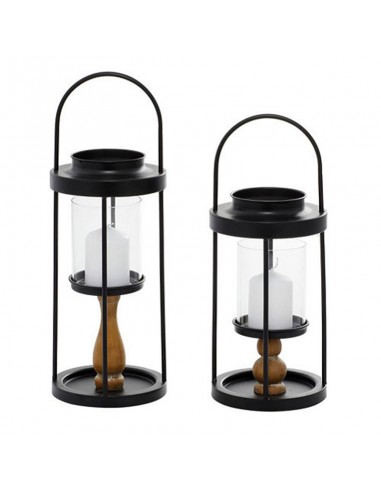 Set X 2 Farol De Metal Mideko 42 cm Y...