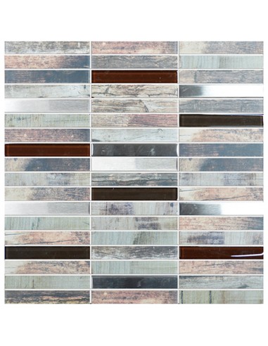 Mosaico Cerámica Piú Rustic Wood 30 X 30