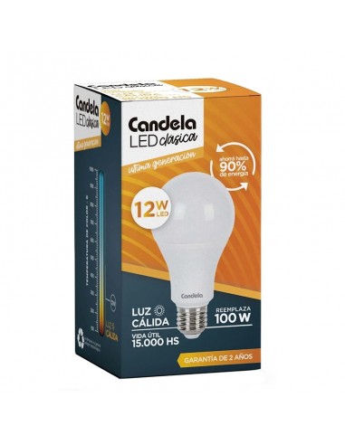 Candela Bulbo Led A-60 12w Bco Calido