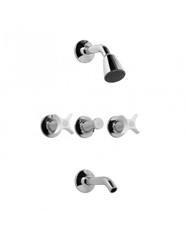 Grifería Bañera con Ducha Fv Pétalo...