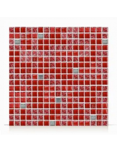 Mosaico Cerámica Piú Crac Rojo 30 X...
