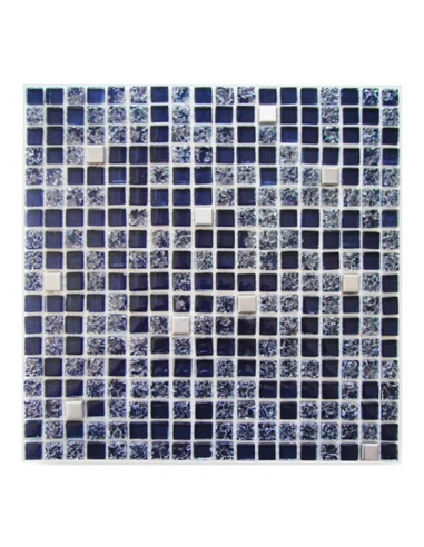 Mosaico Cerámica Piú Crac Azul 30 X...